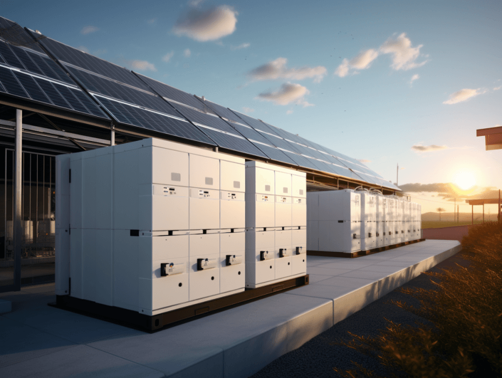 Commercial solar energy installation