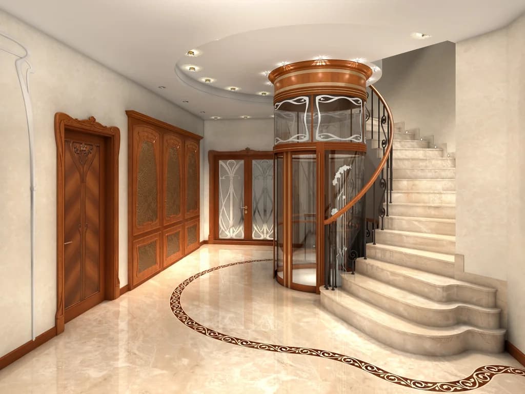 Modern passenger elevator vertical transport system
